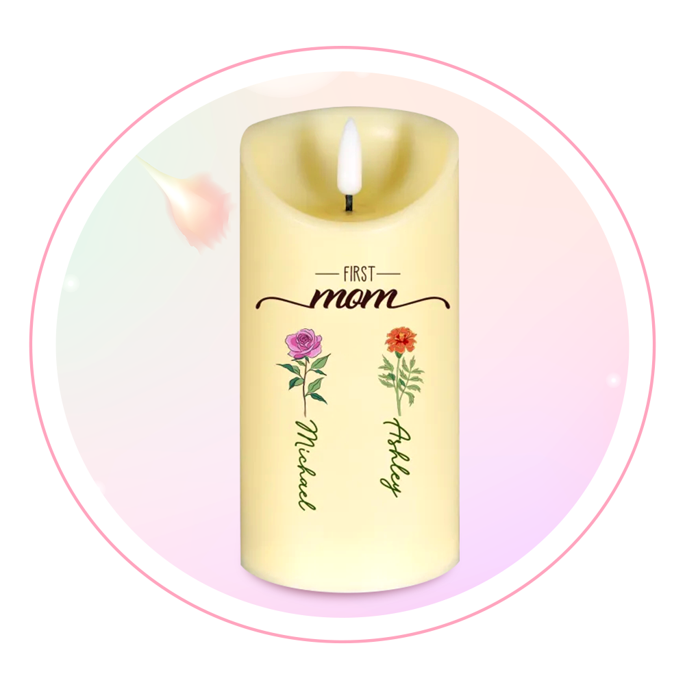 Mother's Day Wooden Candle Holder