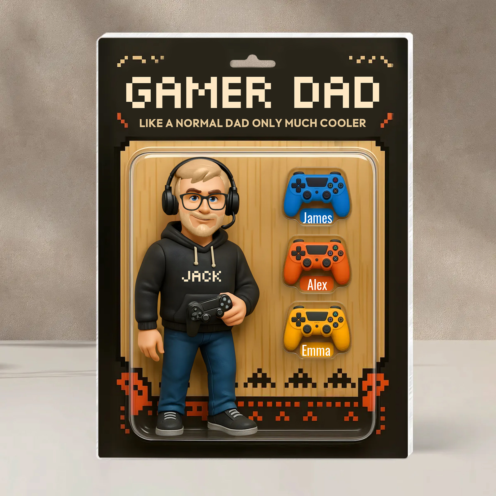 Personalized Acrylic Plaque Gamer Dad – Custom Gamer Dad  Gift for Dad