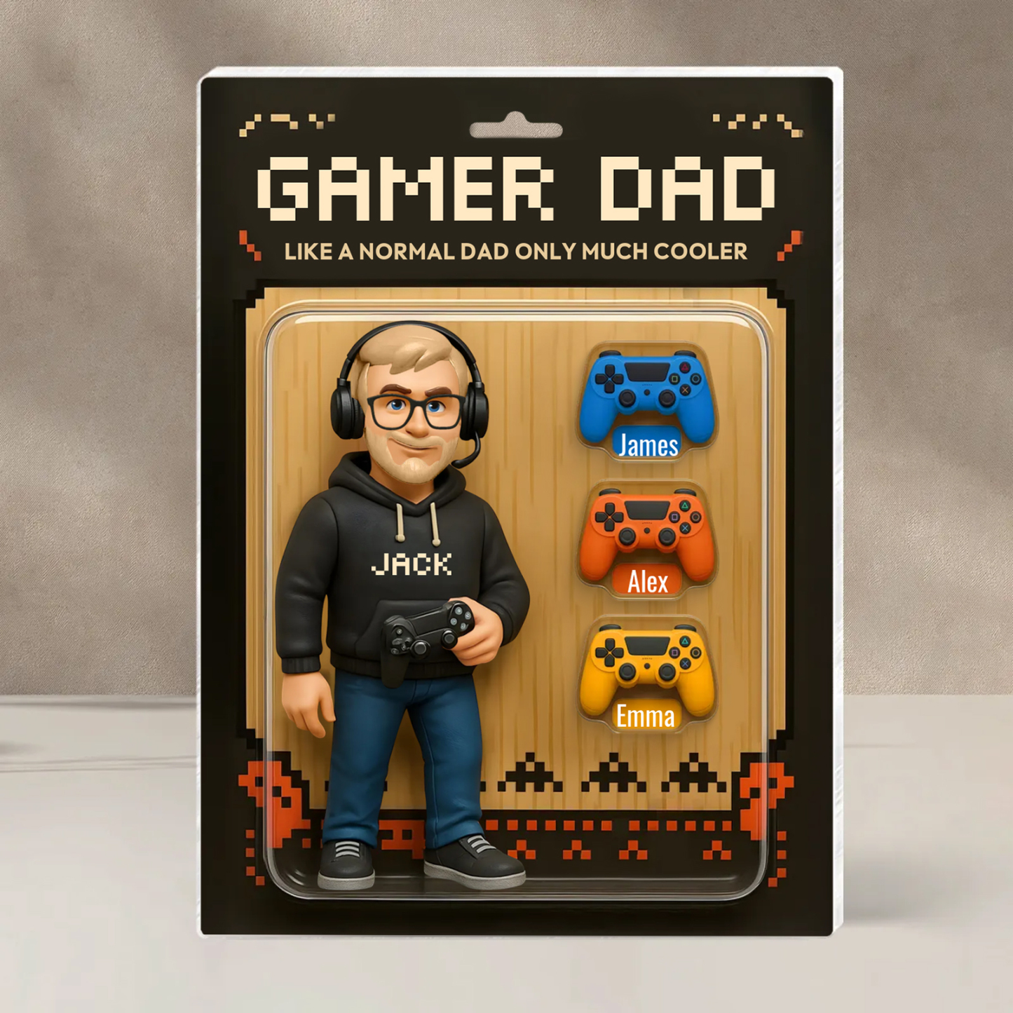 Personalized Acrylic Plaque Gamer Dad – Custom Gamer Dad  Gift for Dad