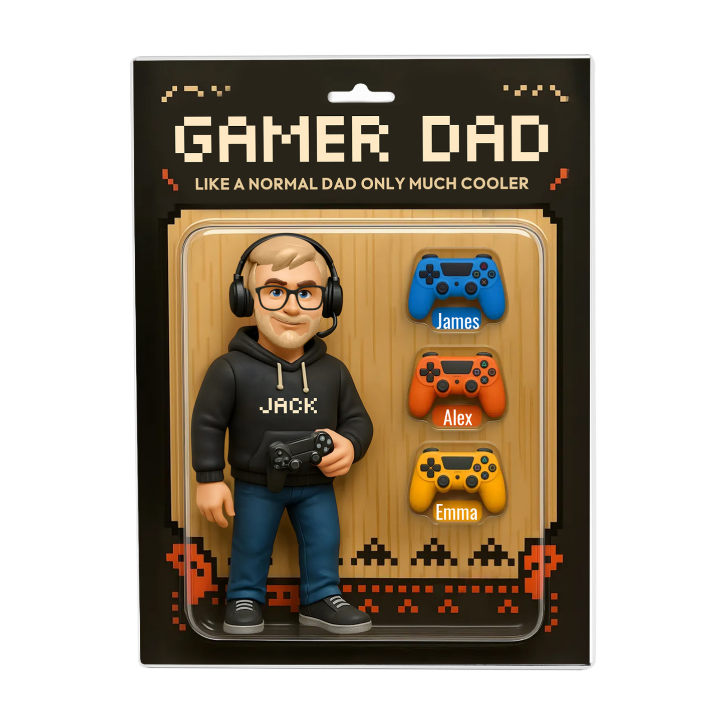 Personalized Acrylic Plaque Gamer Dad – Custom Gamer Dad  Gift for Dad