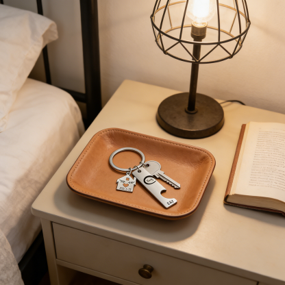 Personalized Letter Infinite Puzzle Couple Keychain Engrave Date Matching Couple Gifts, Special Gift For Him/Her