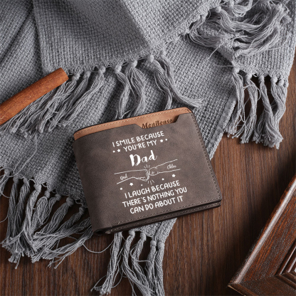 Father’s Day Personalized Wallet – Engraved for Dad - Customized in the USA & Ships in 2 Days |  Jessemade