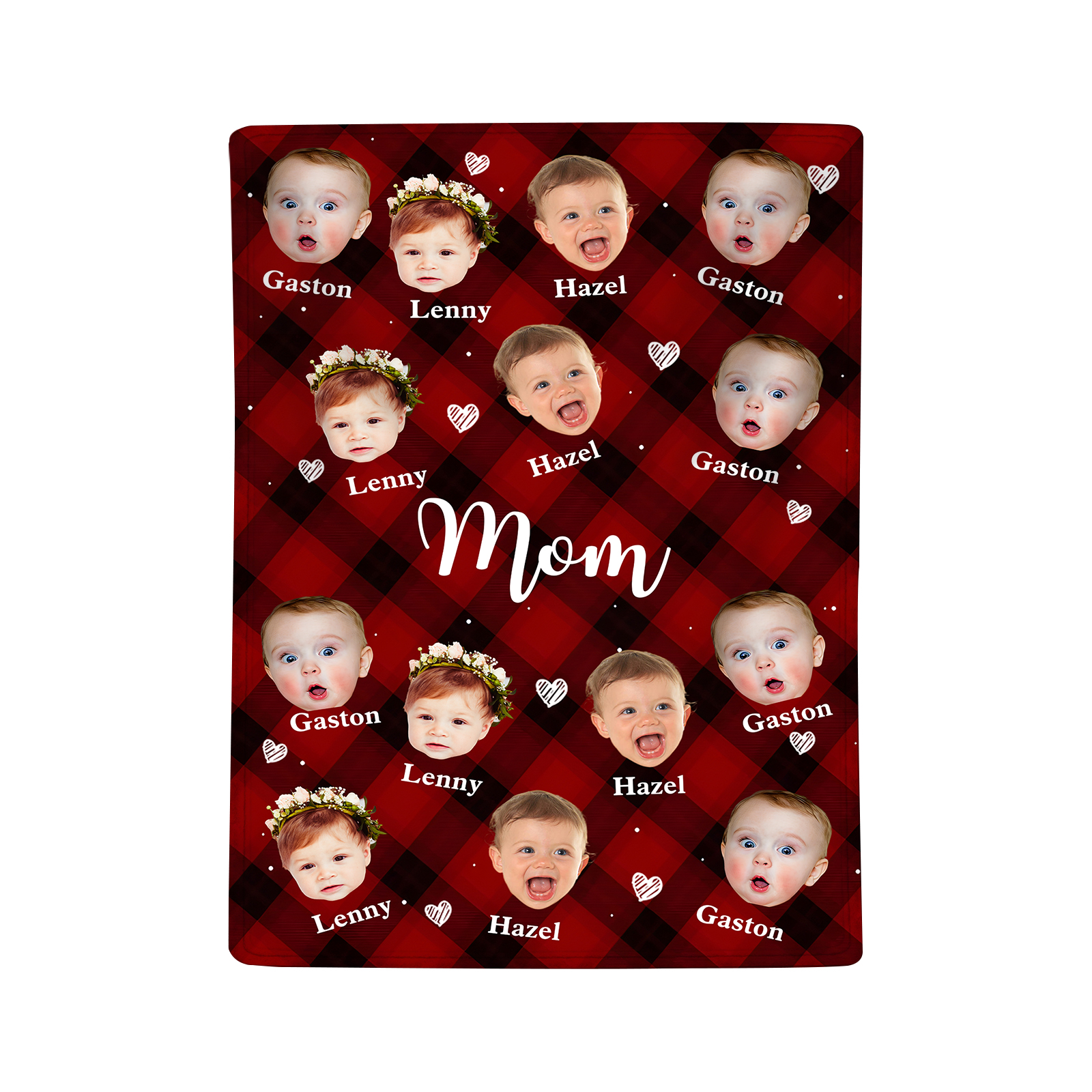 Personalized Photo Blanket Cozy Custom Gift for Mom | Jessemade