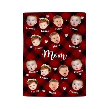 Personalized Photo Blanket Cozy Custom Gift for Mom | Jessemade