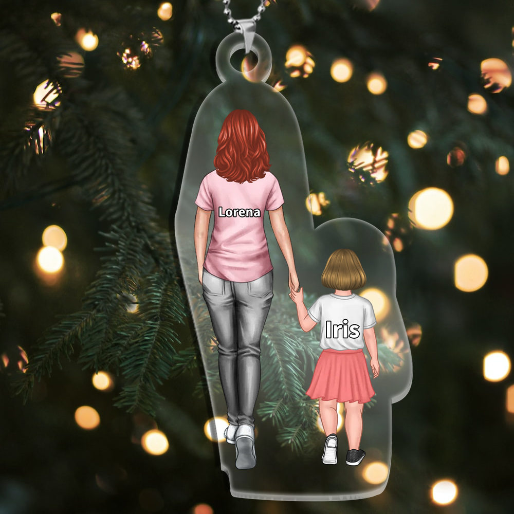 For Mom - Acrylic Keychain 2-9 Personalized Name Family Decor