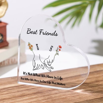 Custom Best Friends Acrylic Home Decor – Personalized Gift for Friends | Jessemade