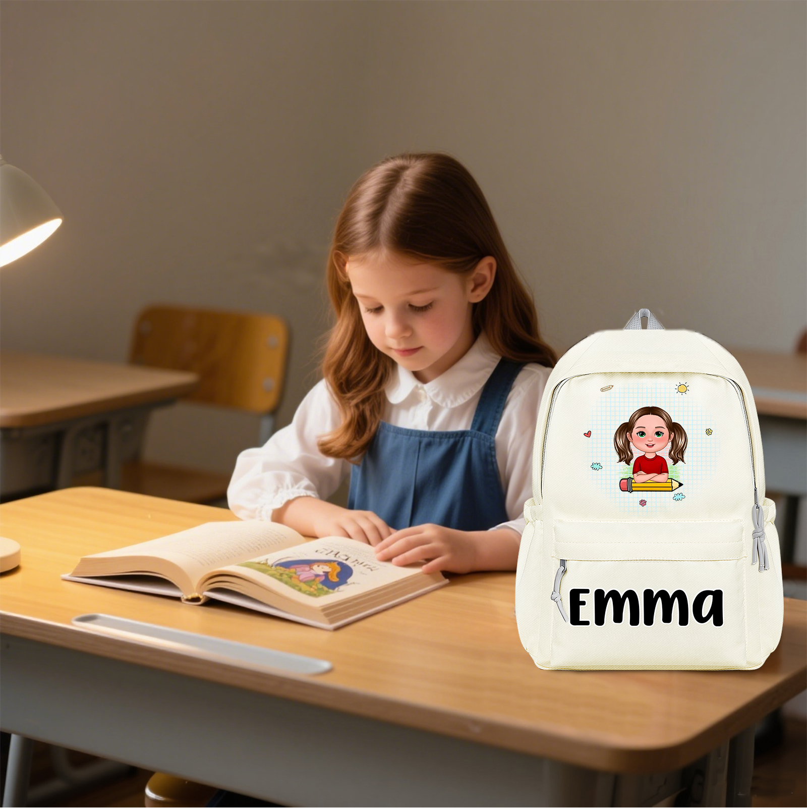 Unique Back-to-School Customizable Backpack – Personalized with Name & Character for Kids