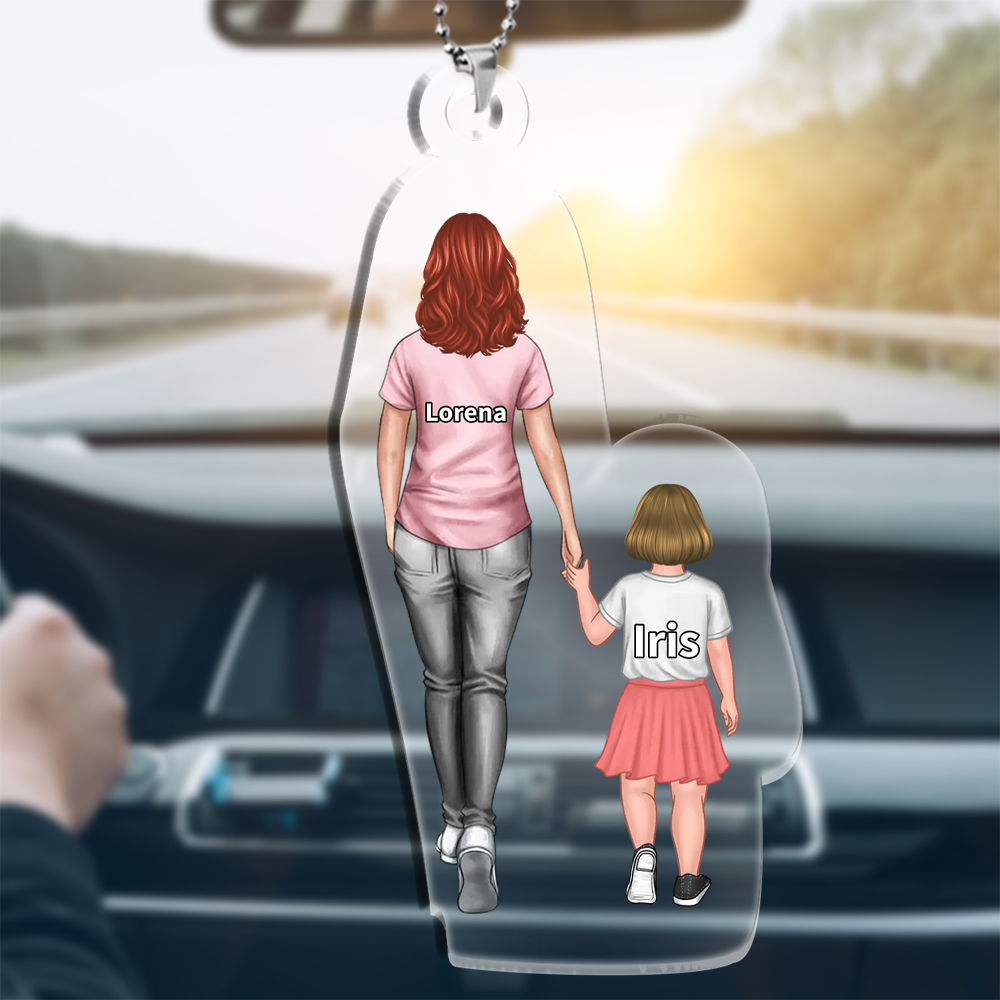 For Mom - Acrylic Keychain 2-9 Personalized Name Family Decor