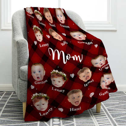 Personalized Photo Blanket Cozy Custom Gift for Mom | Jessemade