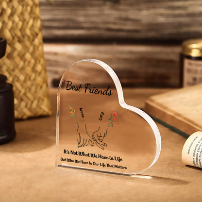 Custom Best Friends Acrylic Home Decor – Personalized Gift for Friends | Jessemade