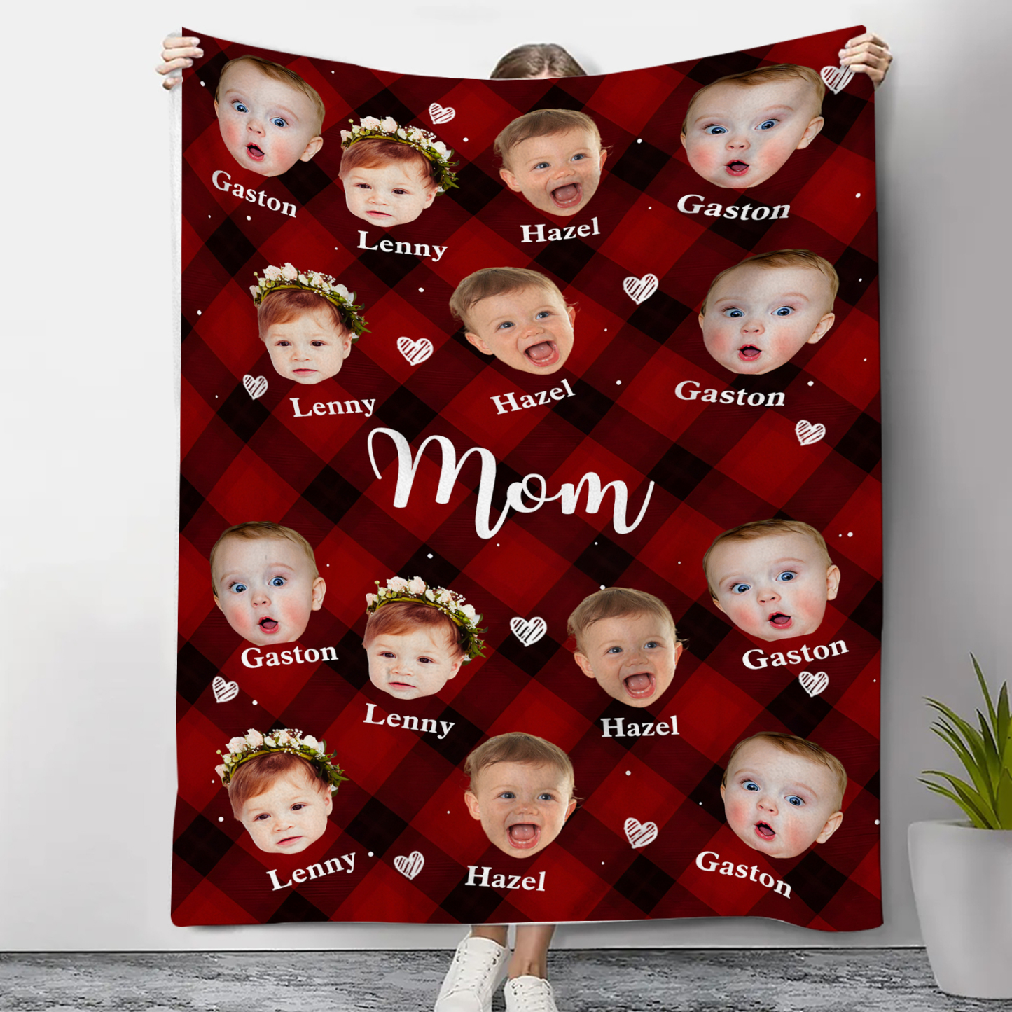 Personalized Photo Blanket Cozy Custom Gift for Mom | Jessemade