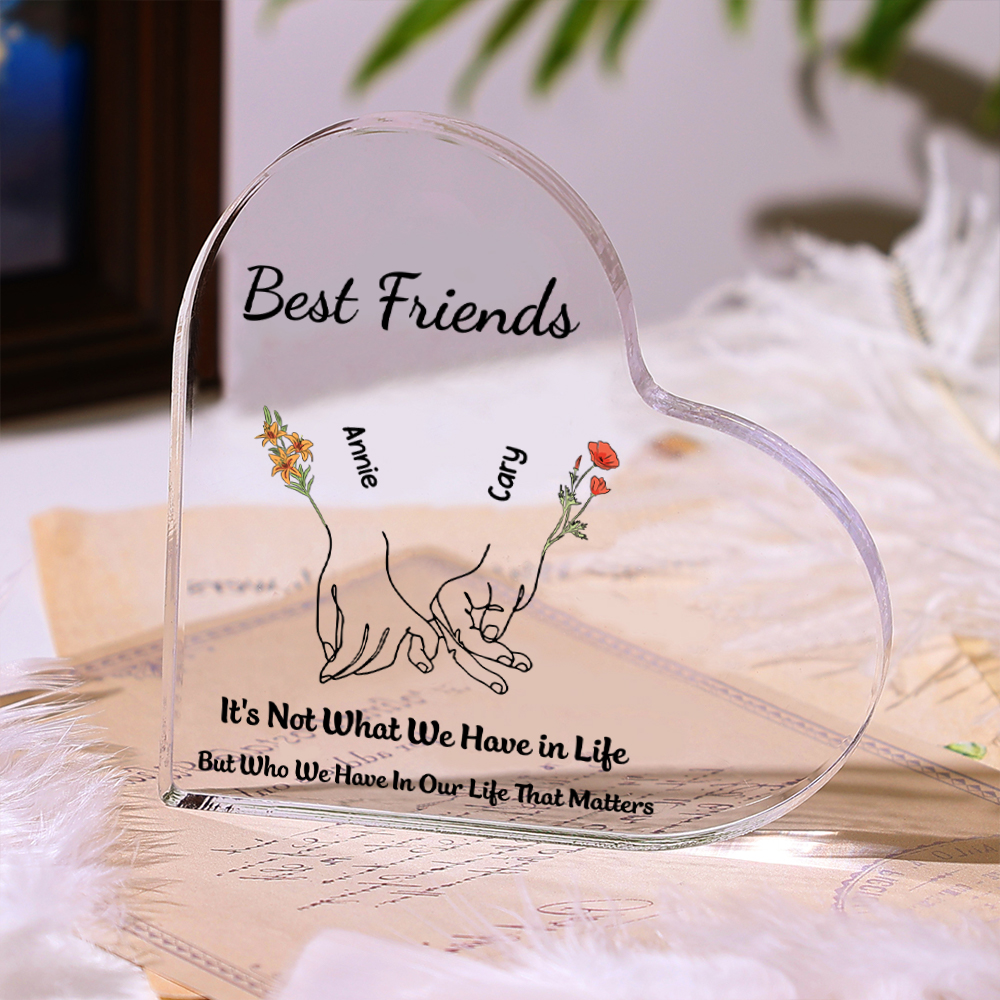 Custom Best Friends Acrylic Home Decor – Personalized Gift for Friends | Jessemade