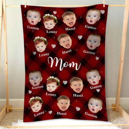Personalized Photo Blanket Cozy Custom Gift for Mom | Jessemade