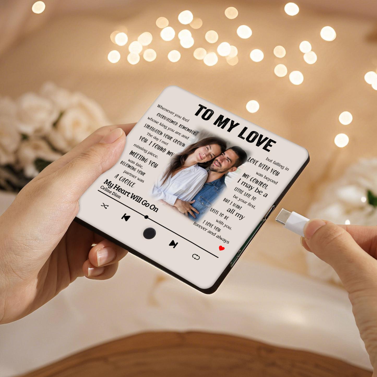 Personalized Photo Fridge Magnet To My Love I Know What Love Is Valentines Day Gift for Couples