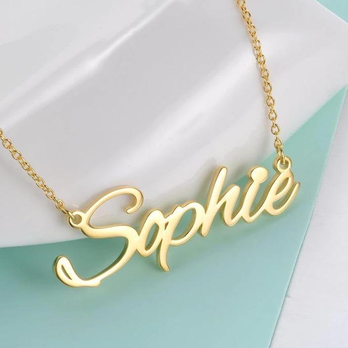 Personalized Necklace Custom 1 Name Necklace Gift For Women