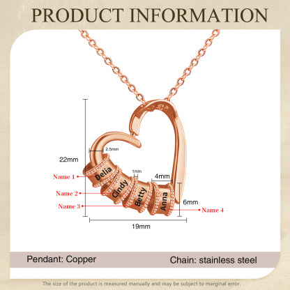 4 Names-Personalized Exquisite Necklace Supports Customized Name Necklace Gifts for Mom