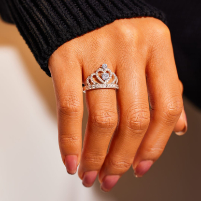 Dad To Daughter, No matter how much you grow up, Princess Crown Ring With Card, Gifts For Her