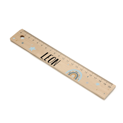 Custom 1 Name Ruler Wooden Ruler Back To School Gift for Boys Girls