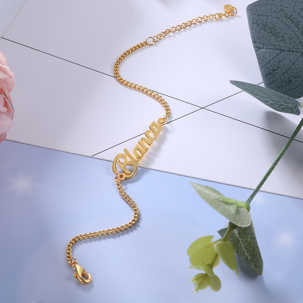 Personalized Bracelet Custom 1 Name Bracelet Gift For Women | Jessemade