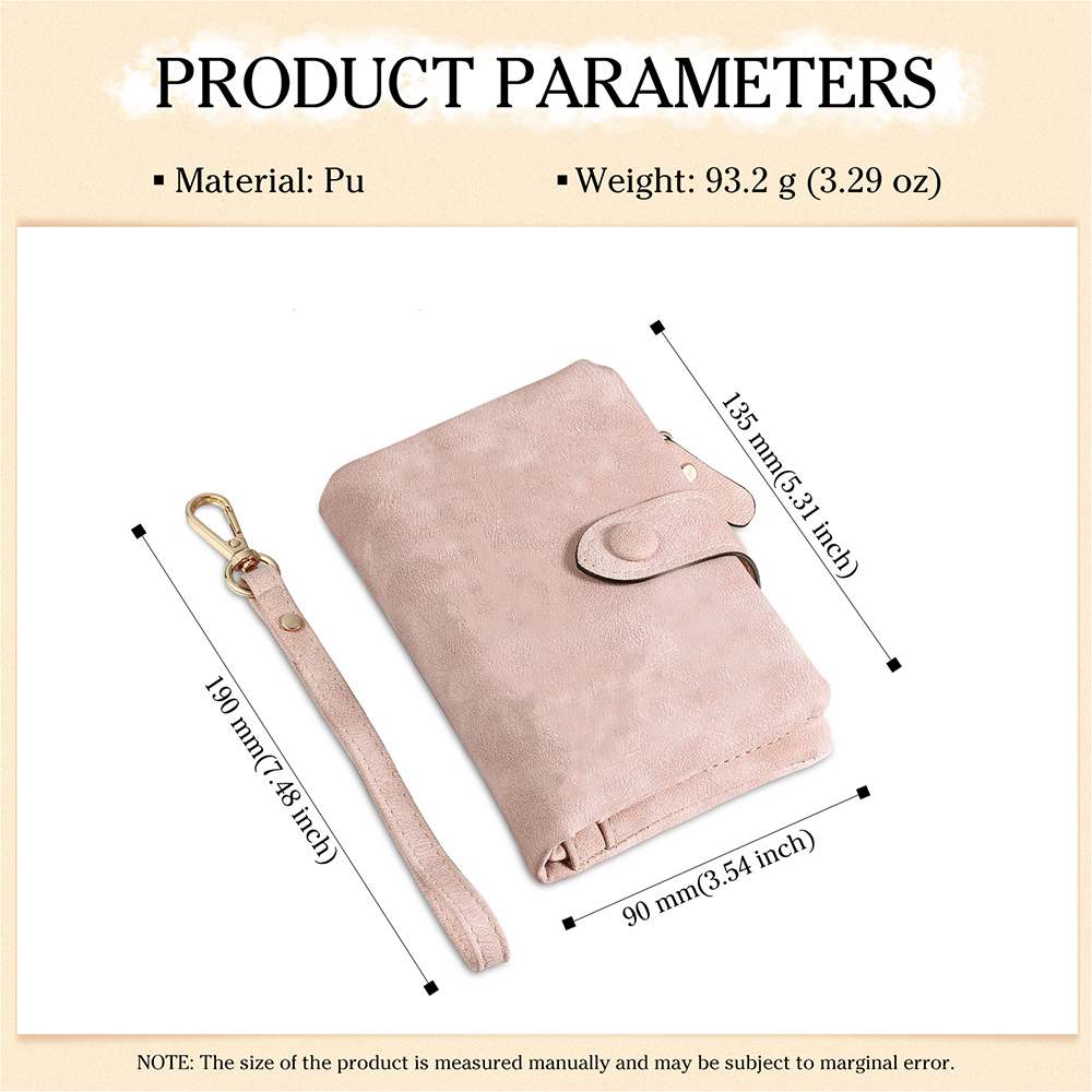 Personalized Pink Wristlet Purse Wallet for Mom or Grandma