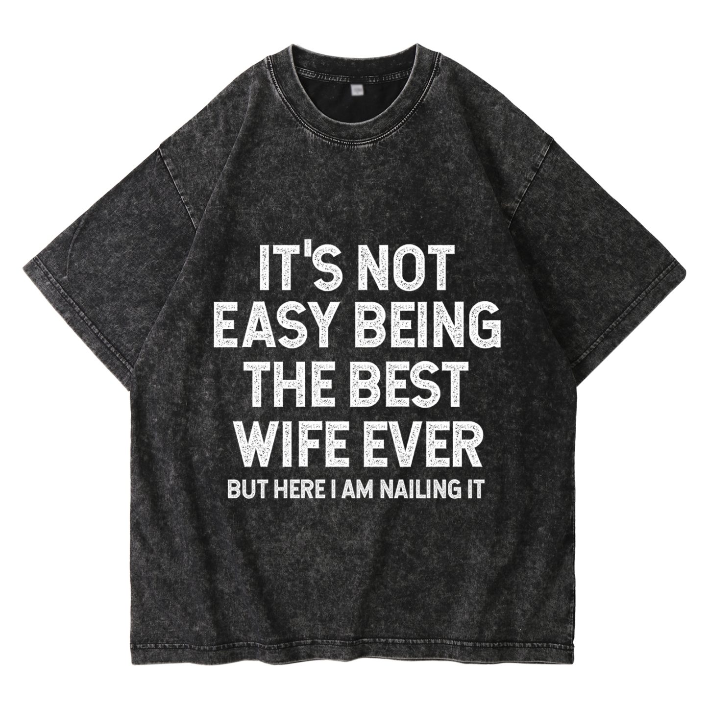 Personalised Couple T-Shirts – "It’s Not Easy Being the Best Husband/Wife Ever, But Here I Am Nailing It" – Valentine’s Day Gift for Couple | Jessemade