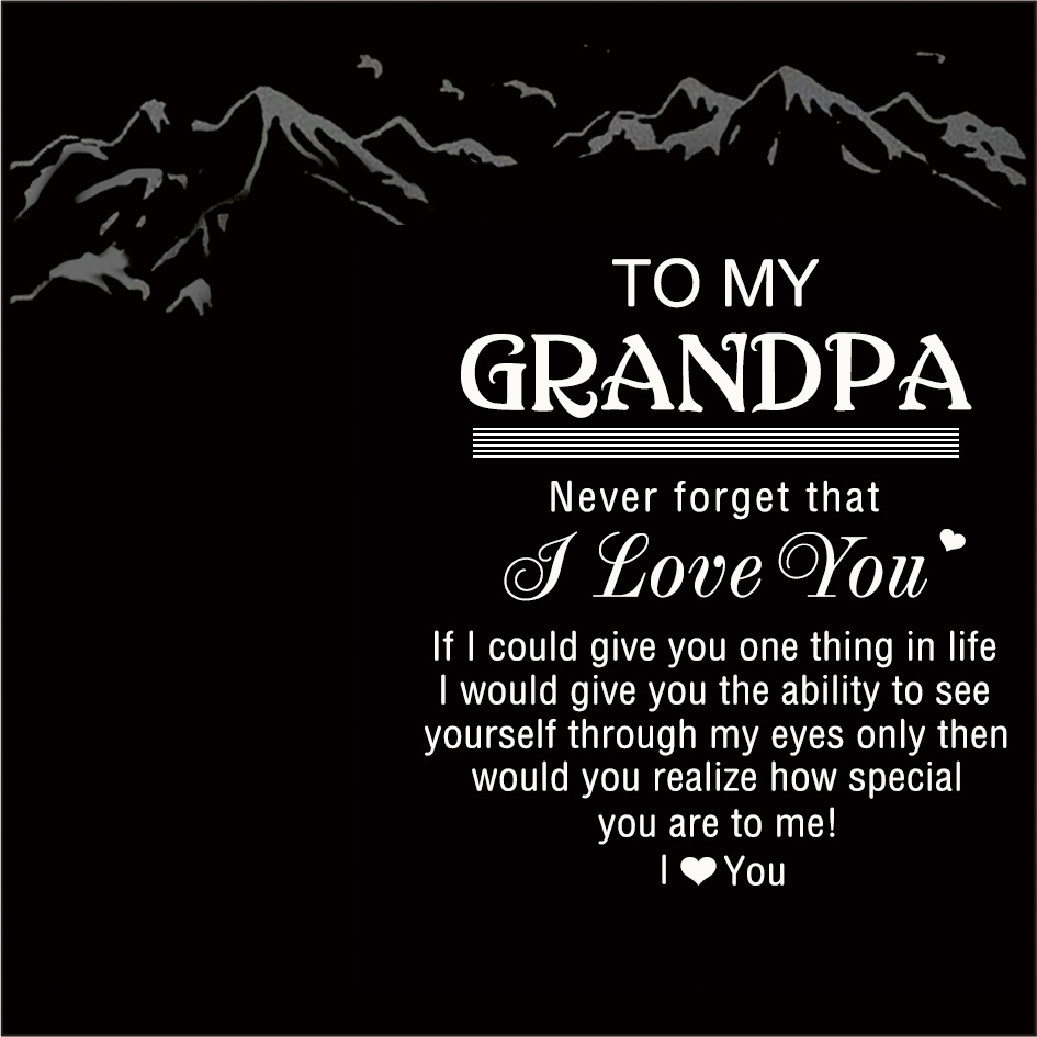 To My Grandpa Warm Gift Card, Special Card For Grandpa
