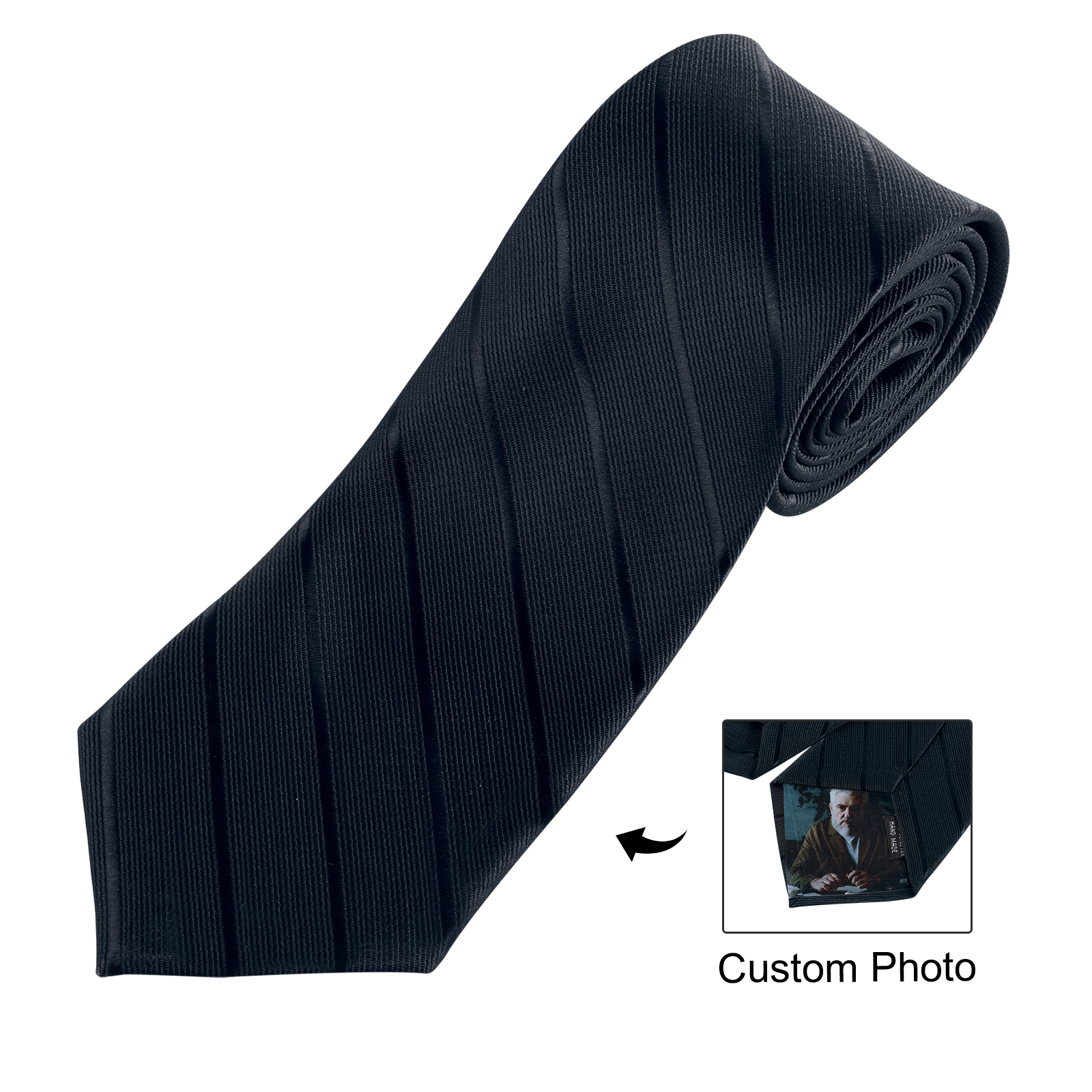 Happy Father's Day Tie with Customizable Photo for Dad