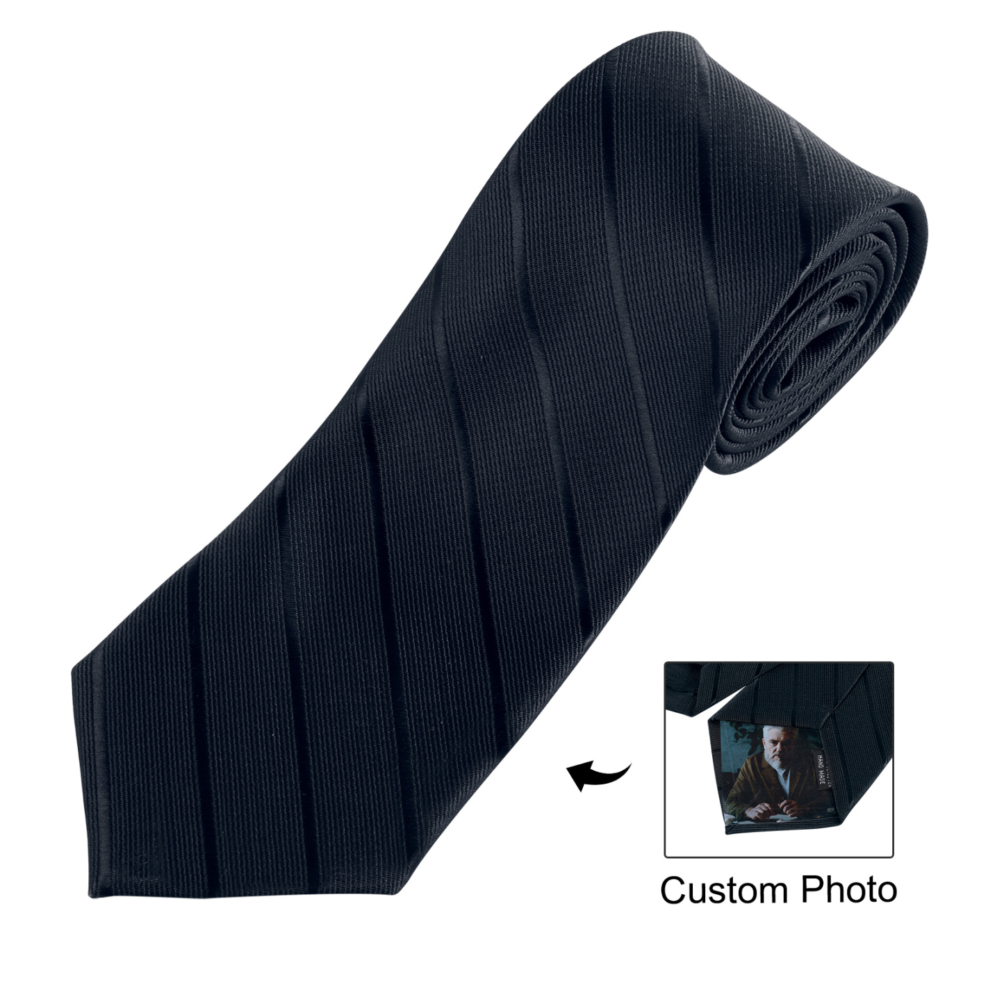 Happy Father's Day Tie with Customizable Photo for Dad