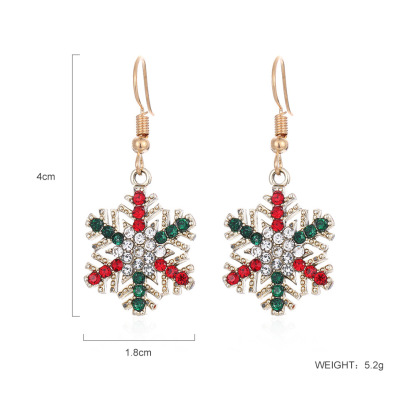 Family Christmas Gift Snowflake Earring & Necklace Set
