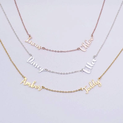 Personalized Necklace Custom 4 Names Necklace Gift For Women