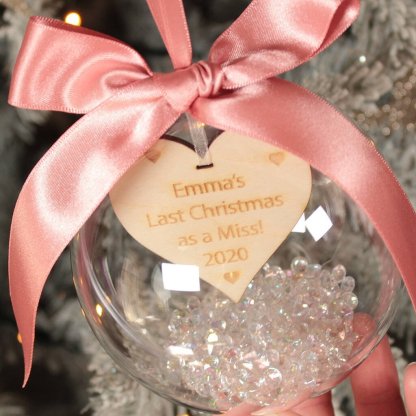 Personalized Christmas Gift Custom Message Decoration Ball Christmas Ornament For your Family