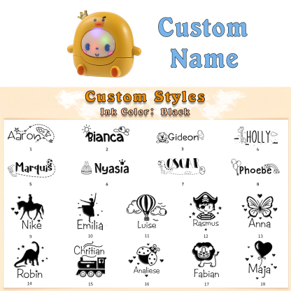 STAMP-BABY LIGHT Personalized Name Stamps Back To School Gift For Boys/Girls