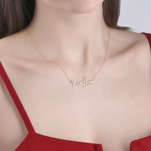 Personalized Necklace Custom 1 Name Necklace Gift For Women
