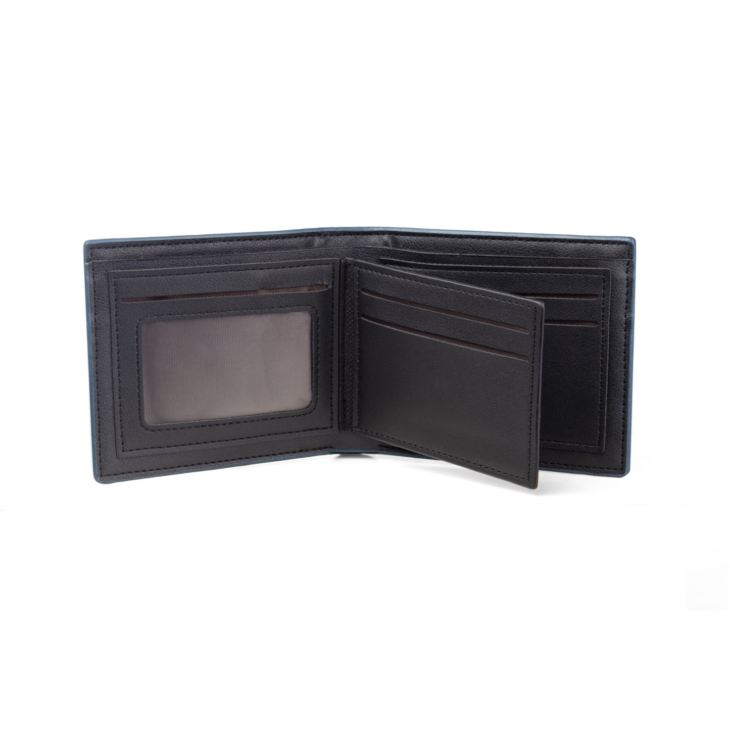 Personalized Leather Folding Wallet With Photo, Name and Letter, Gift For Dad