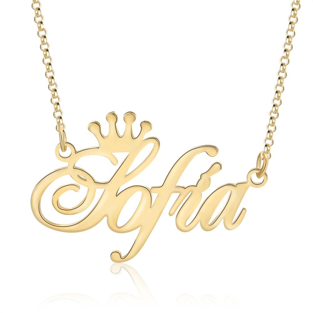 Personalized Necklace Custom 1 Name Necklace Gift For Women