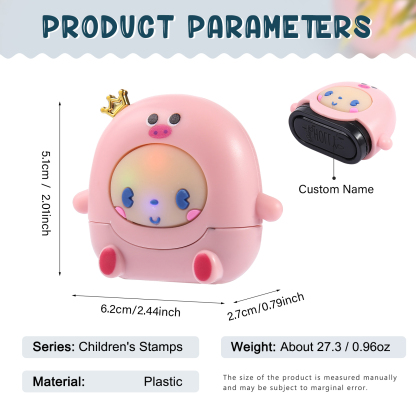 STAMP-BABY LIGHT Personalized Name Stamps Back To School Gift For Boys/Girls