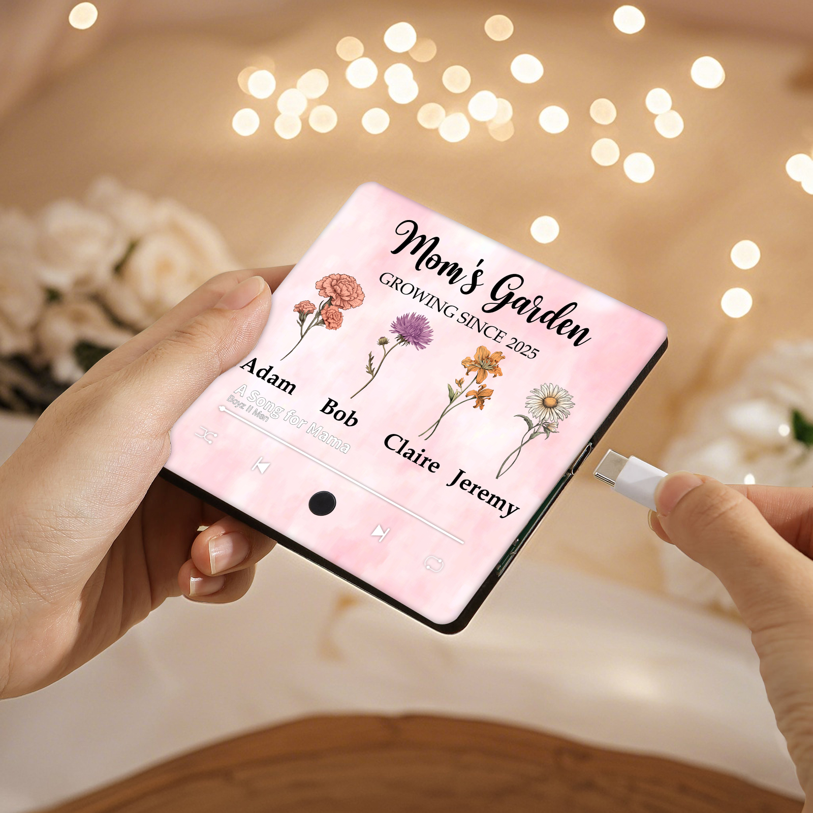 Personalized Fridge Magnets – Personalized with 1-8 Birth Flowers & Names – Perfect Mother’s Day Gift