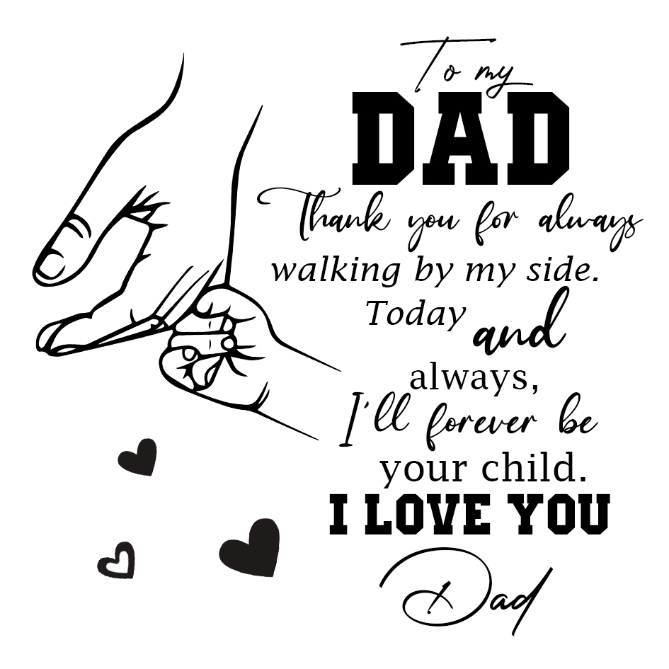 Dad Warm Gift Card - Father‘s Day Card 