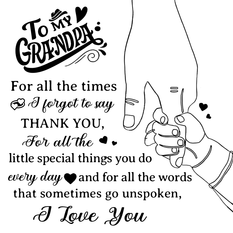 Grandpa Warm Gift Card - Father‘s Day Card 