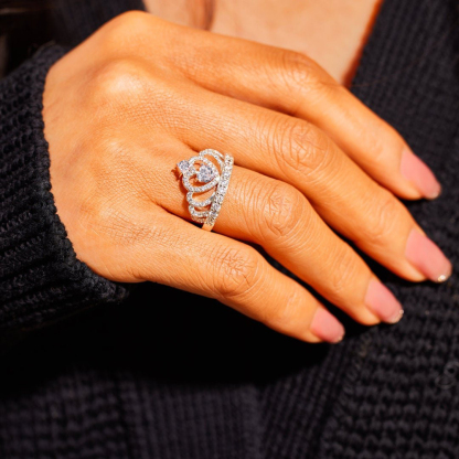 Dad To Daughter, No matter how much you grow up, Princess Crown Ring With Card, Gifts For Her