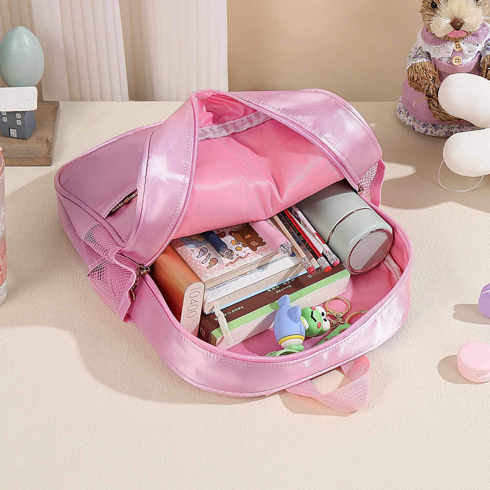 Personalized Name Band Princess Dress Accessories Satin Children Backpack Back To School Gift