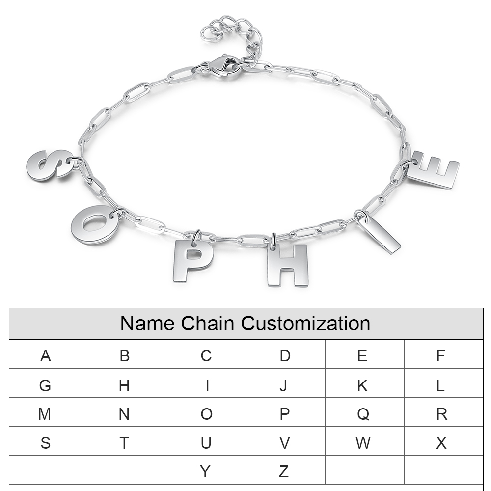 Personalized Customized 8-letter Exquisite Bracelet is The First Choice Gift For Him