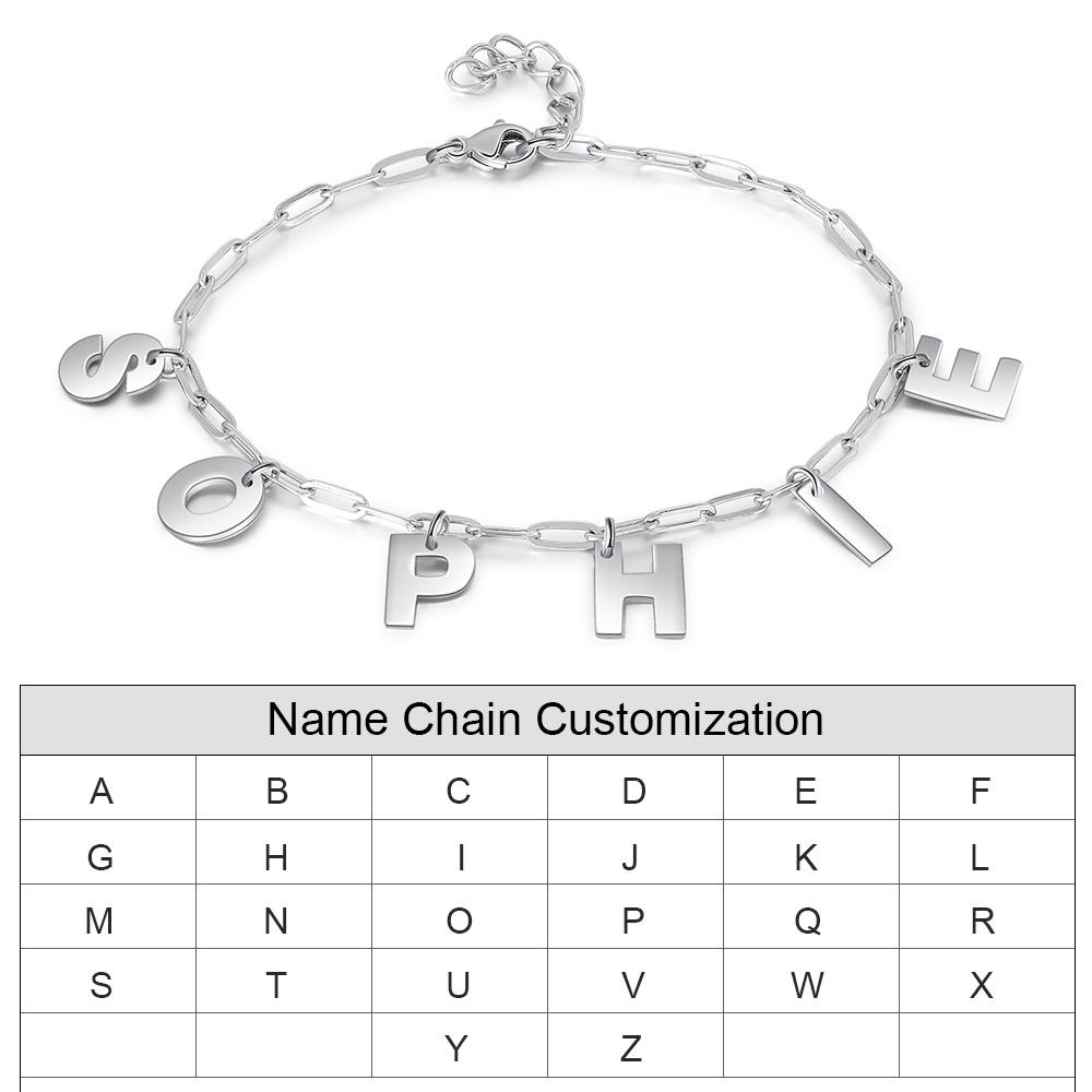 Personalized Customized 8-letter Exquisite Bracelet is The First Choice Gift For Him