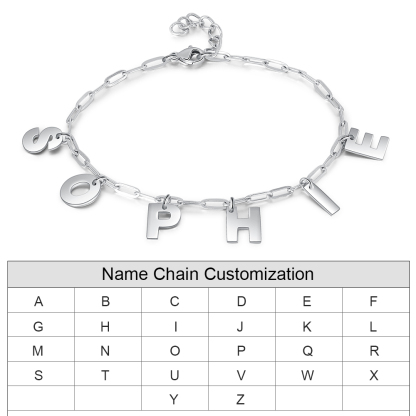 Personalized Customized 8-letter Exquisite Bracelet is The First Choice Gift For Him