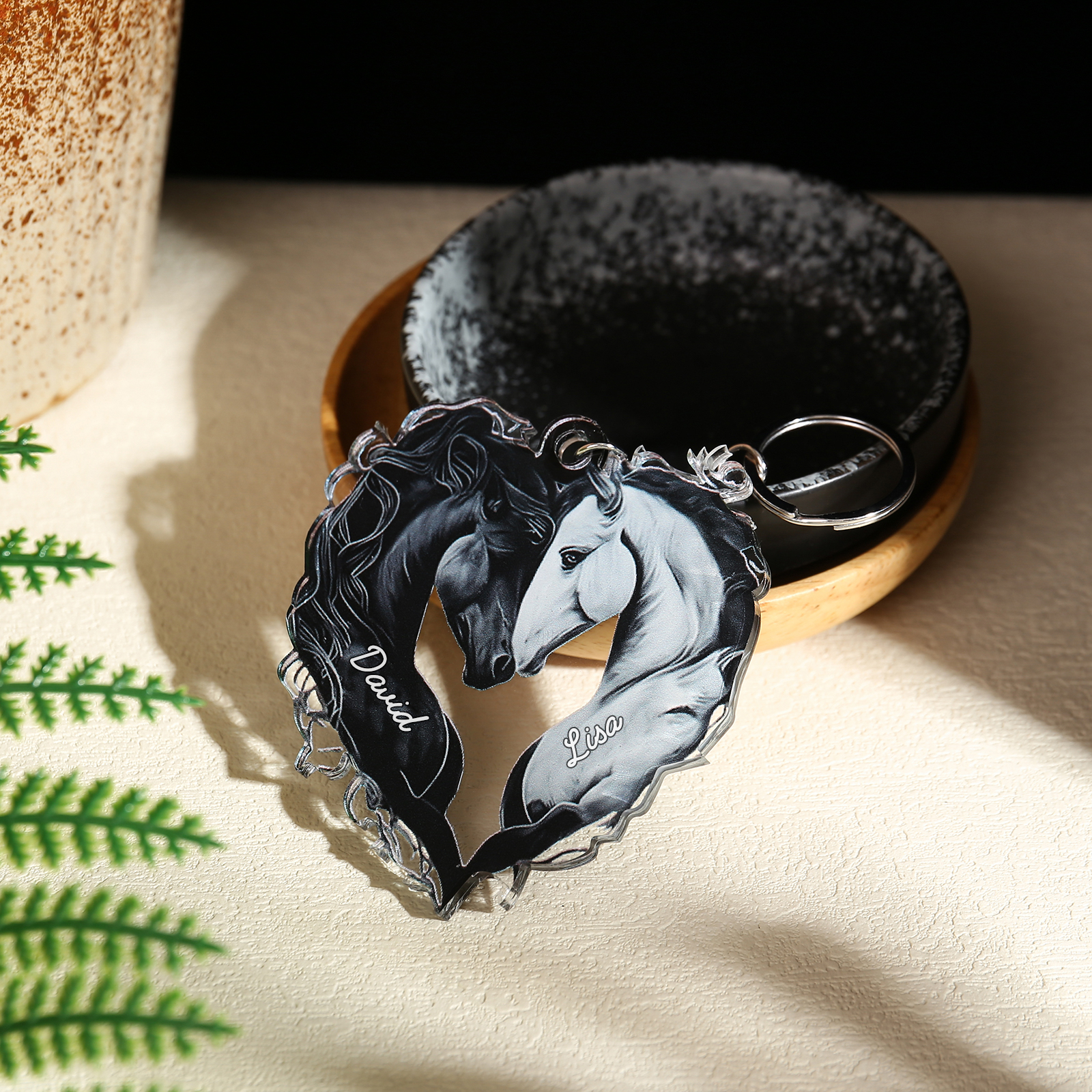 2 Names-Personalized Acrylic Keychain Gift Custom Special Keychain Gift For Couple