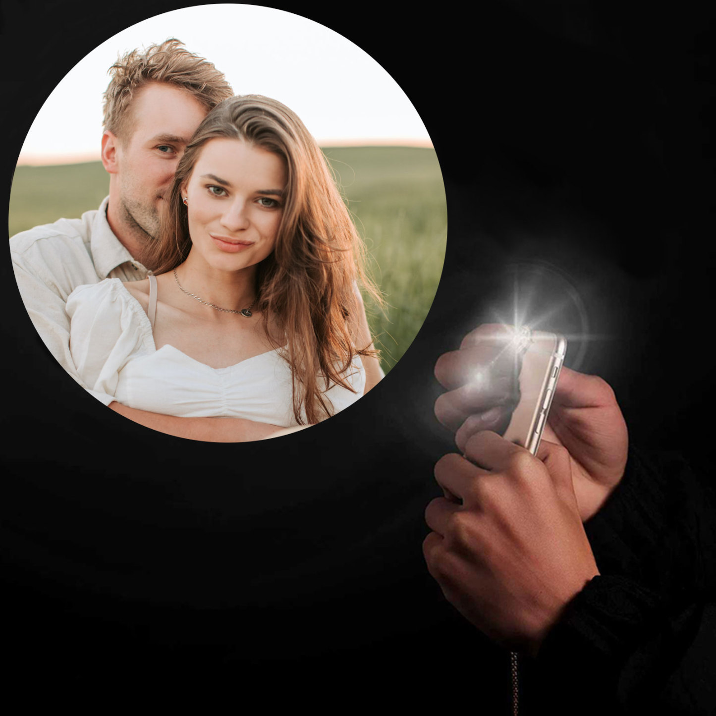 Personalized Couple Projection Beaded Bracelet Customized Photo Bracelet Adjustable Bracelet Personalized Gift