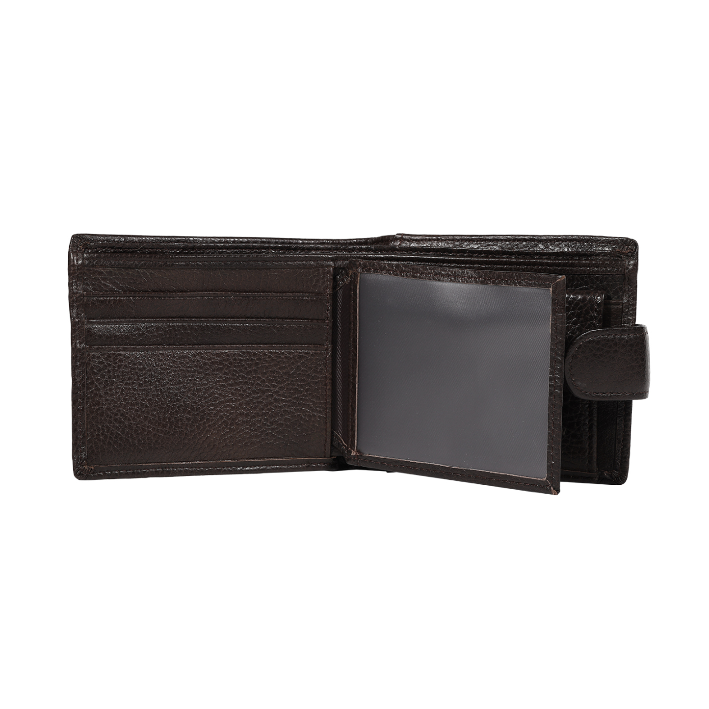 Personalized Leather RFID Blocking Bifold Wallet for Men with Snap Closure Name or Initials Engraved