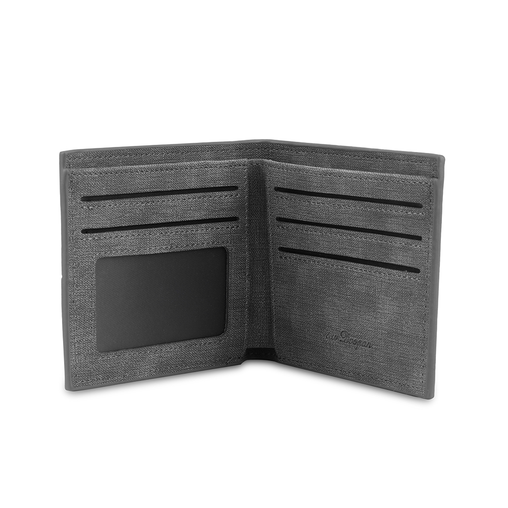 Personalized Leather Wallet Engraved Photo Short Purse Custom Folding Wallet Gifts For Grandpa