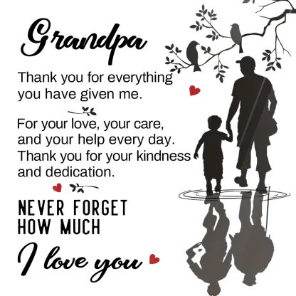 Grandpa Warm Gift Card - Father‘s Day Card 