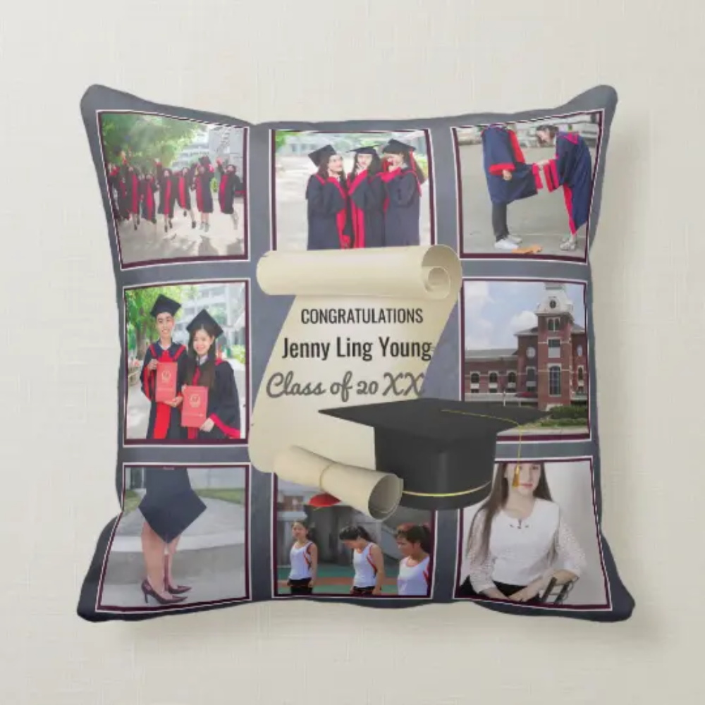 Graduation Gifts Personalized Photo Pillowcase Customized Class of 2022 Keepsake for Her Him